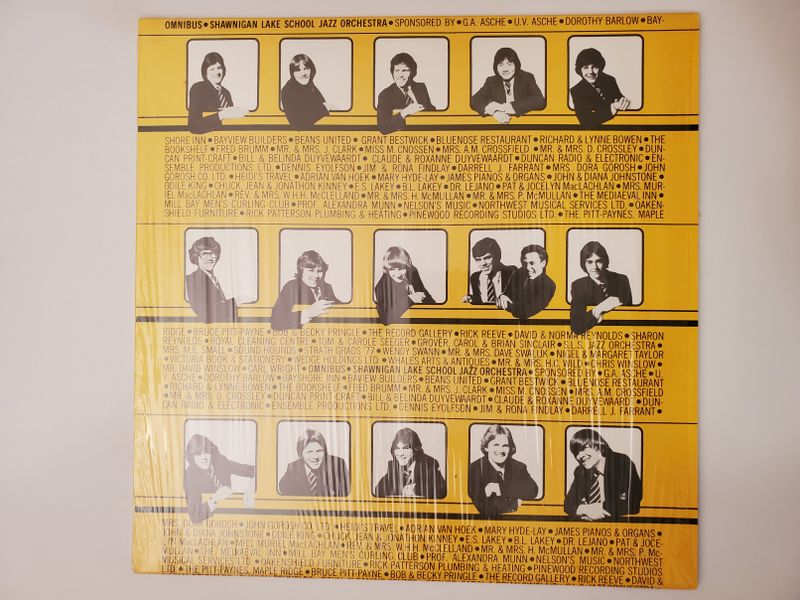 Shawnigan Lake School Jazz Orchestra Omnibus vinyl record